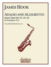 ADAGIO AND ALLEGRETTO SAX TRIO cover